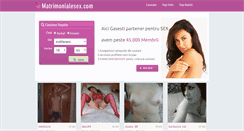 Desktop Screenshot of matrimonialesex.com